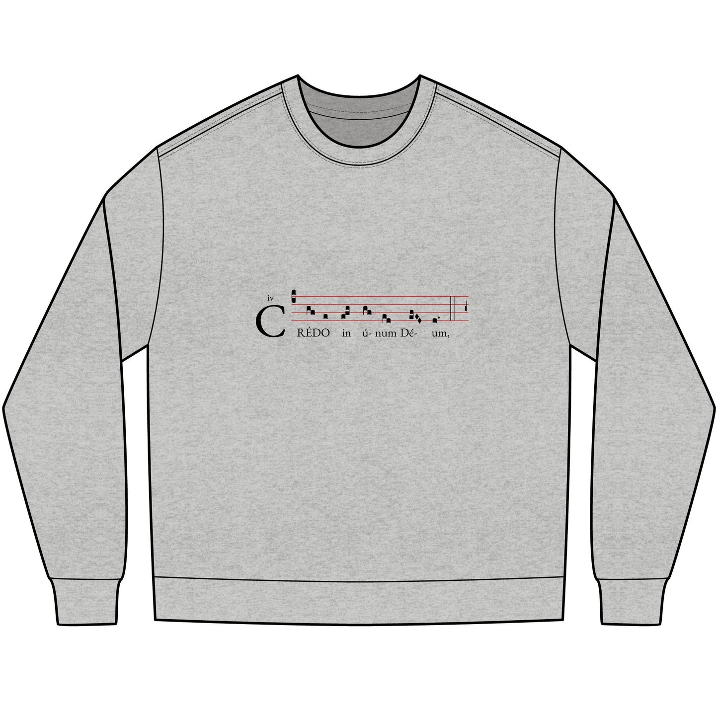 Credo in unum Deum Unisex Heavyweight Long Sleeve T-Shirt V